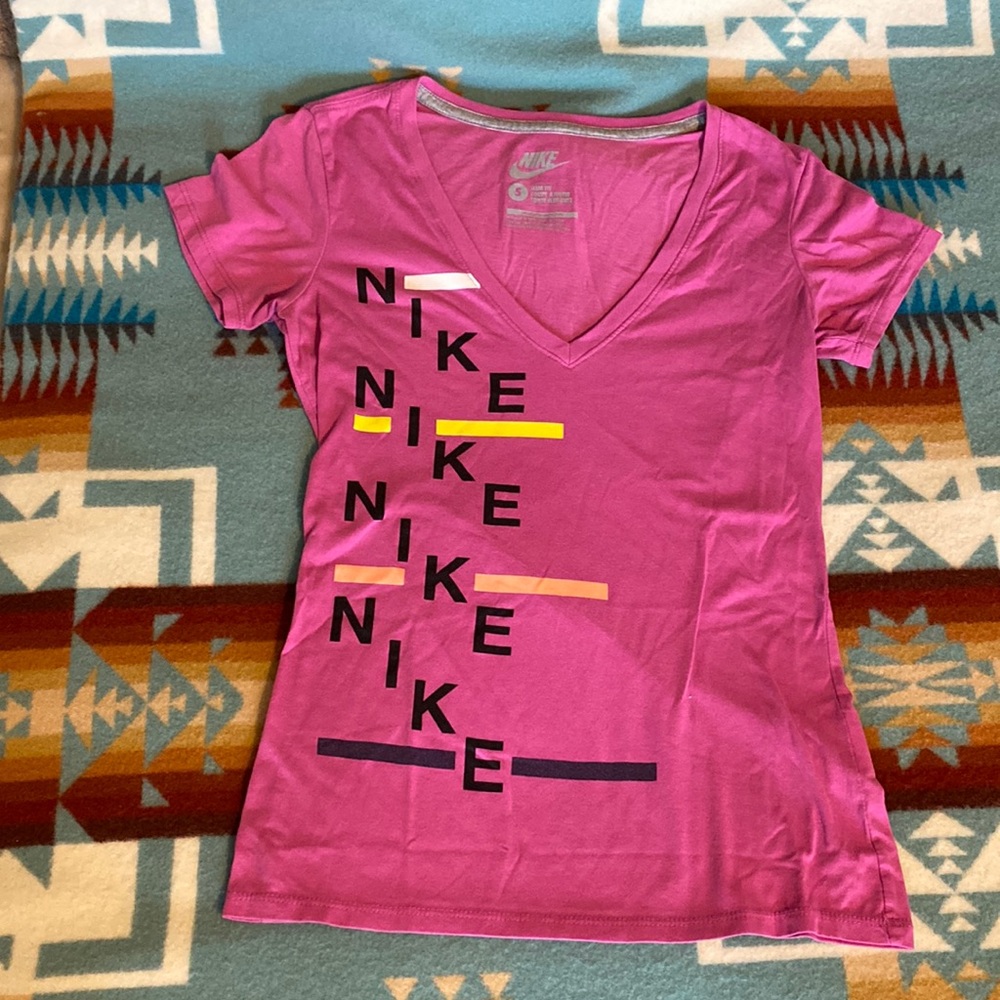 NWOT Nike V-Neck T-Shirt Purple